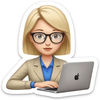 it-specialist-with-laptop-and-code-female sticker