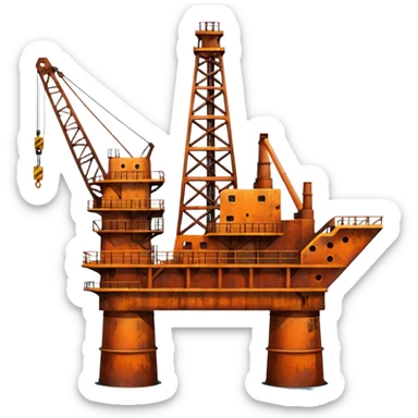 oil rig sticker