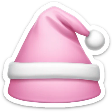 light pink santa hat sticker
