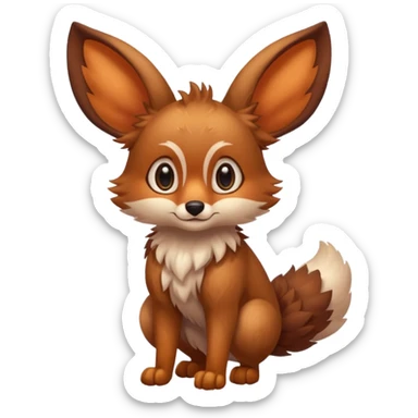 Falvie creature animal artwork (full body) sticker