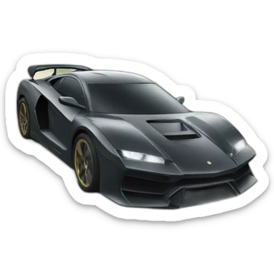 Ninja ride in super car sticker