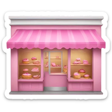 Pink bakery sticker