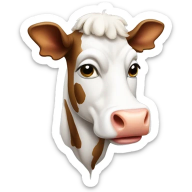 a cow wth tecnologies sticker