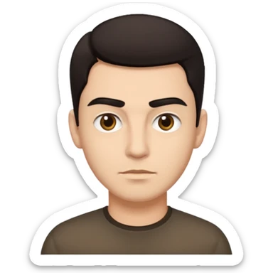 MAKE A MAN WITH AN UNIBROW sticker