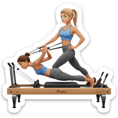 pilates reformer girl sticker