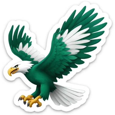 Philadelphia eagles bird logo sticker