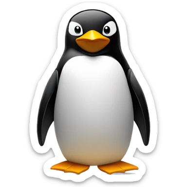 Linux tux penguin angry sticker