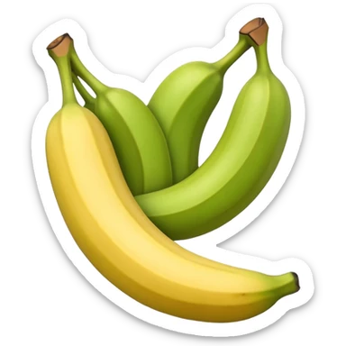crear un emoji de platano verde para copiar y pegar en fb sticker