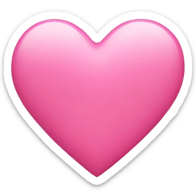 Pink heart sticker