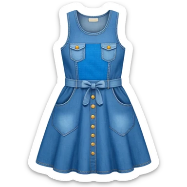 denim dress sticker
