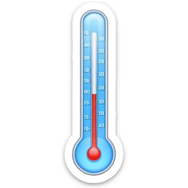 cold ice thermometer only blue color stick sticker
