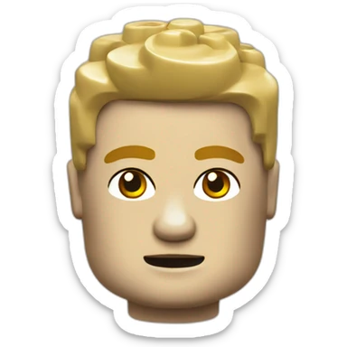 Lego head sticker