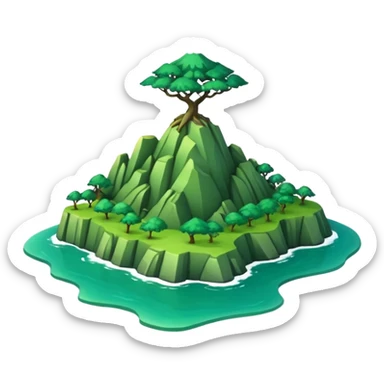 shape of taiwan island sticker