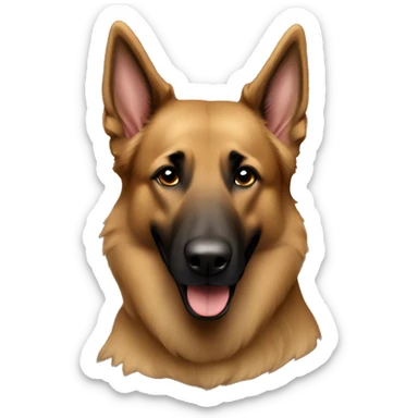 Belgian shepherd light brown  sticker