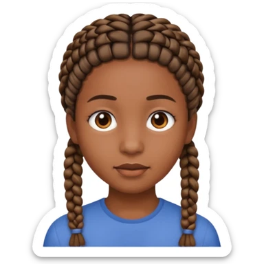 👦🏽 punle trenzas cortas  sticker