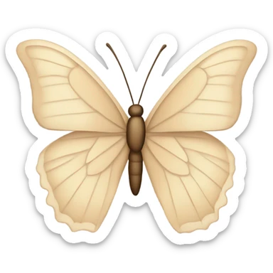 Mariposas color beigh sticker