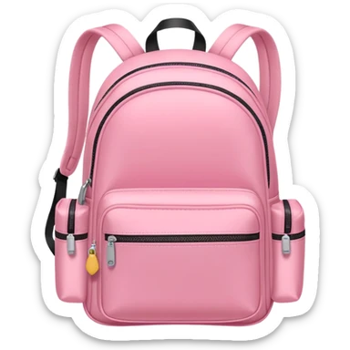 babypink backpack sticker