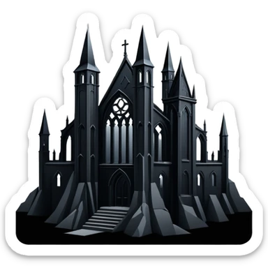 Gothic scenery sticker