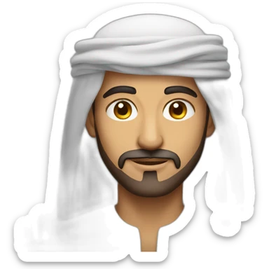 Arab man very rich and handsome sticker