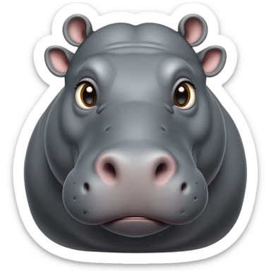 cinematic-noble-hippo-portrait-emoji,-poised-and-regal,-with-a-massive,-robust-build-and-a-smooth,-well-groomed-slate-gray-hide,-deep-set-soulful-eyes,-simplified-yet-sharp-and-sophisticated-features,-highly-detailed,-glowing-with-a-soft sticker