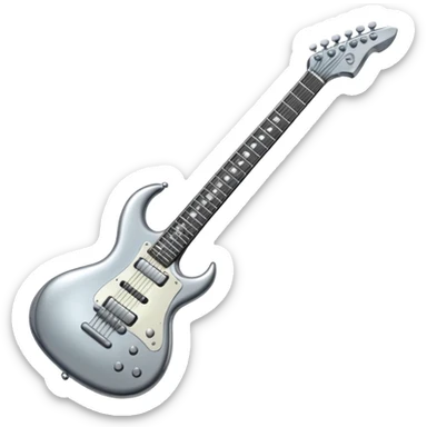 metal guitar sticker