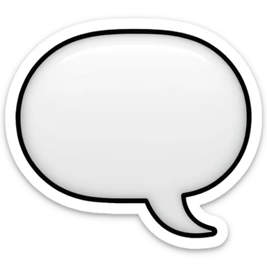 comic book speech bubble sticker