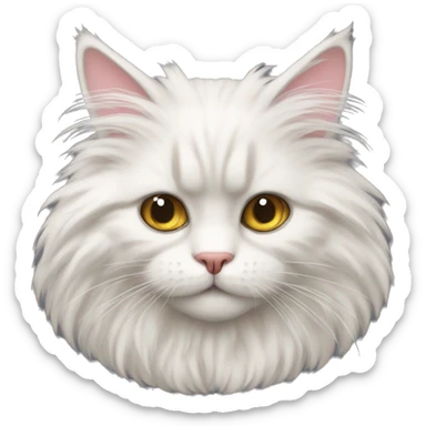 Gato angora tigreado  sticker