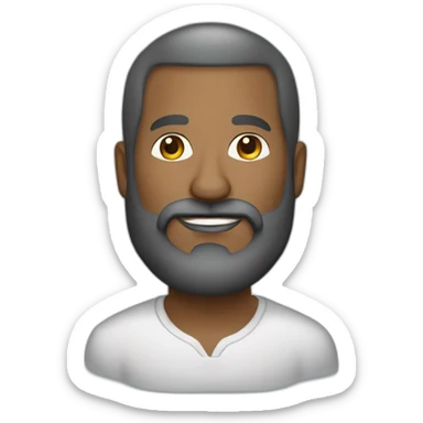 anthony sejourne 50 years old white man skin head with beard graphic designer sticker