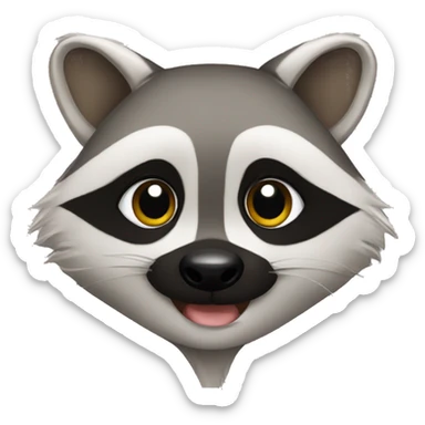 Cute raccoon  sticker
