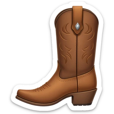 Cowboy Boot minimalistic and small sticker