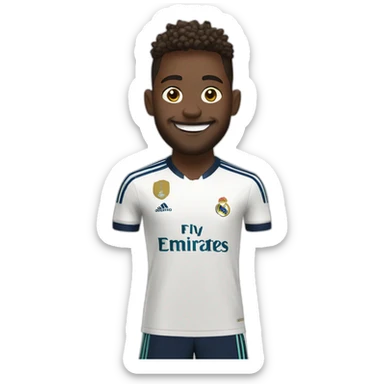 bellingham celebrating in a real madrid kit sticker