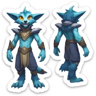 Anthro Vernid-WickerBeast-Protogen-Primagen-Fakémon Full Body sticker