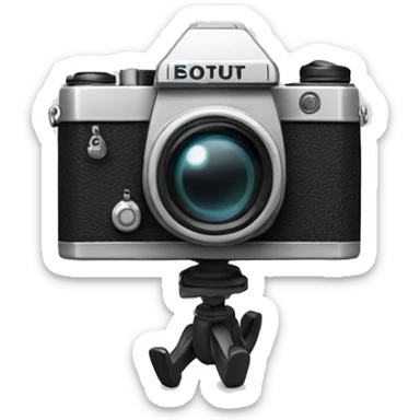 Camera doing a cartwheel  sticker