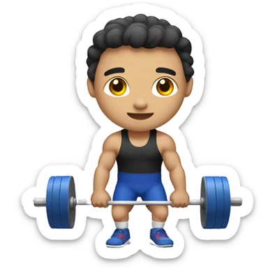 weightlifting, filipino, light-skinned sticker