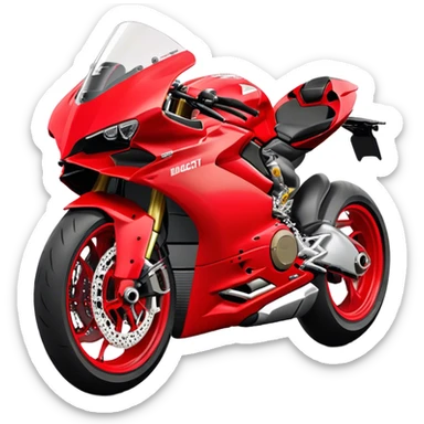 Ducati Panigale (Sportbike) - Ducati Panigale V4 (Model Year: 2022) (Iconic colour: Red) sticker