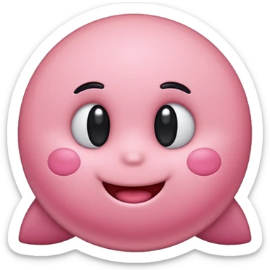 Kirby games sticker