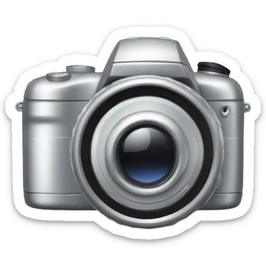 silver digital camera sticker