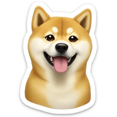  want a sticker in the style of the 'Doge (Shibe Doge)' meme. sticker