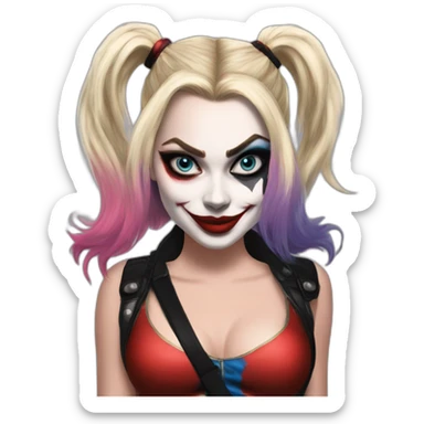 Harley quinn Margot Robbie sticker