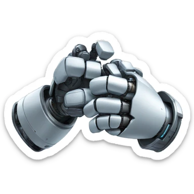 robot handshake sticker
