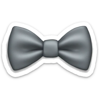 grey bow tie  sticker