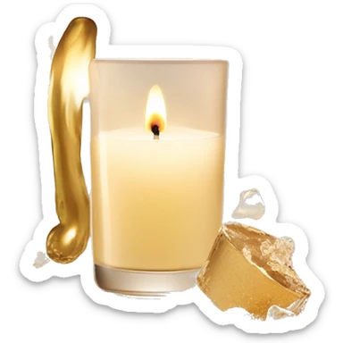 Bath and Body Works champagne toast candle sticker
