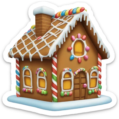 Gingerbread house sticker