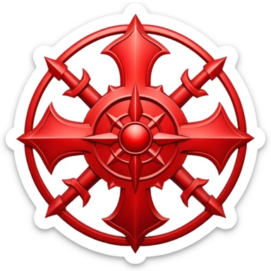 chaos legion red emblem sticker