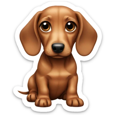 dachshund puppy sticker