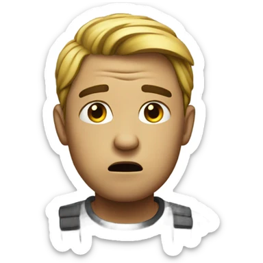 looking to the side irritated  sticker