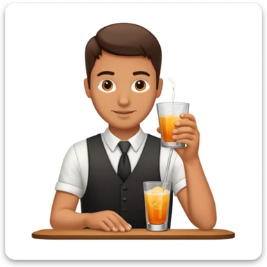 bartender mixing drinks sticker
