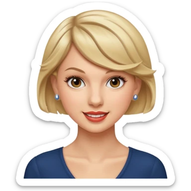 Taylor Swift smile sticker