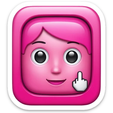 hot Pink FaceTime app icon sticker