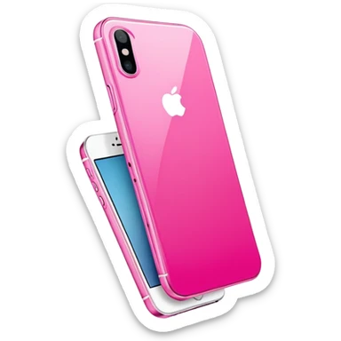Pink iPhone 16 sticker